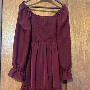 Maroon Dress